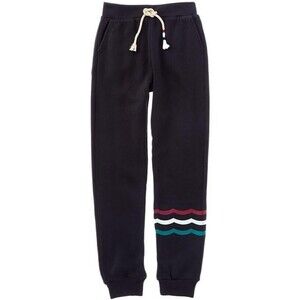 Sol Angeles Joy Waves Jogger Pants Boys' 2T Black Multi Elastic Waist Drawstring